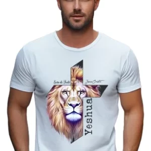 Camisa Cruz E Rosto Leão
